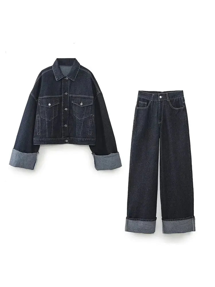 Martina - Women's Tailored Cropped Jacket and Trouser Set - photo 8