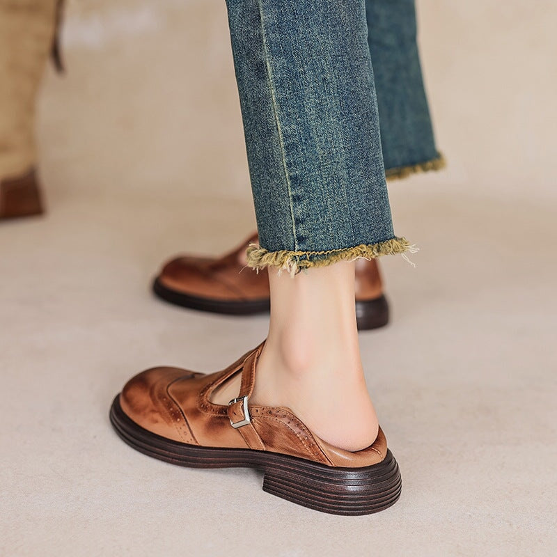 Women's Classic Mary Jane Sandals in Vegan Leather