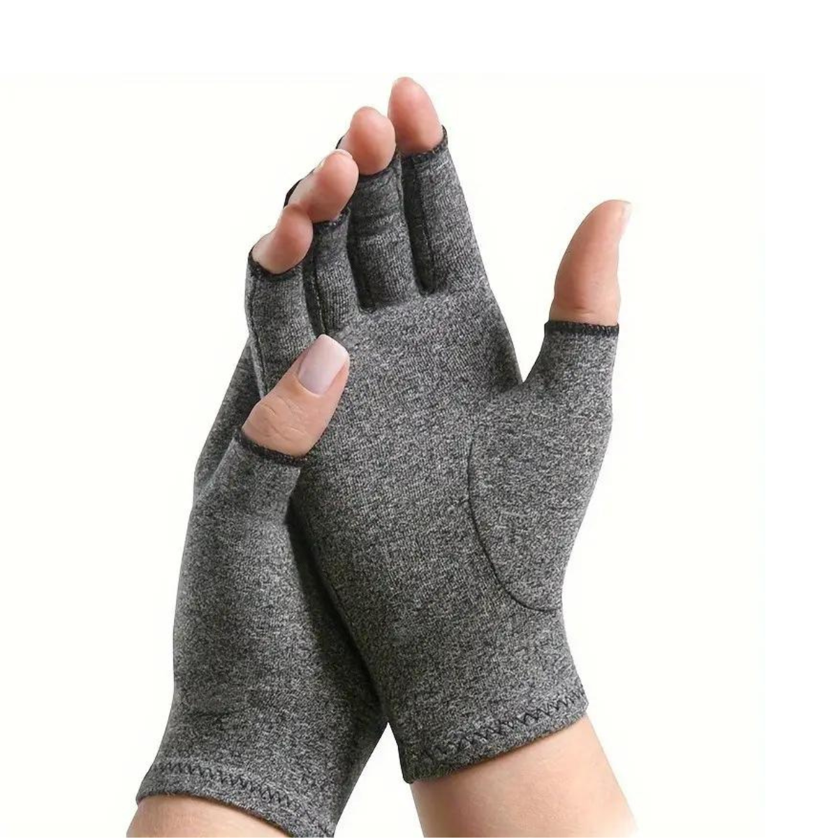 Mattie - Women's Fingerless Gloves with Ribbed Cuffs - photo 1