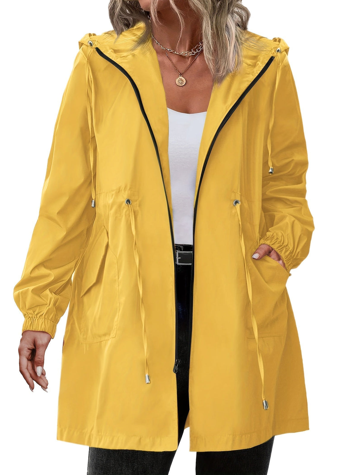 Mimi - Women's Relaxed Jacket with Hood - photo 1