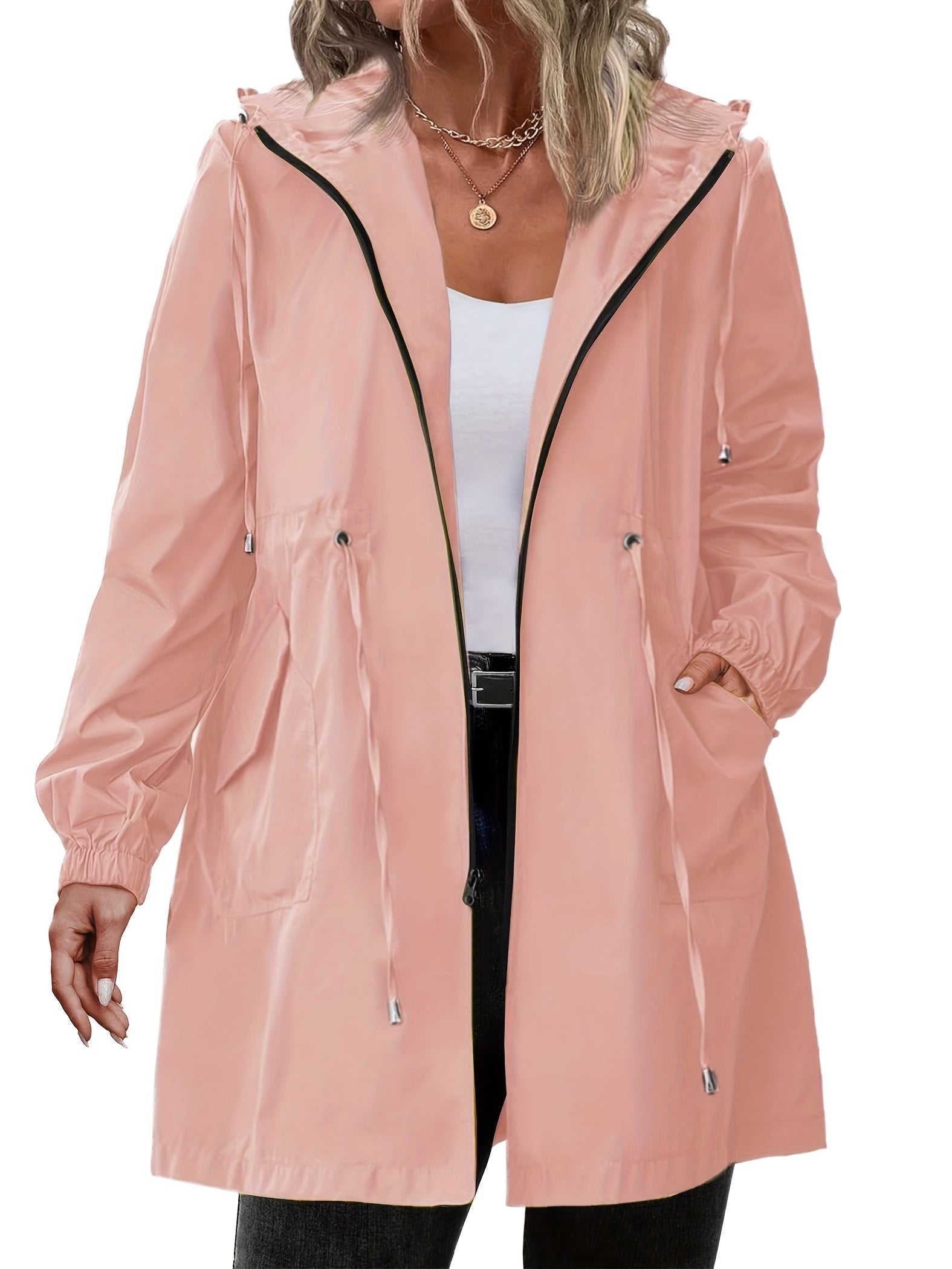 Mimi - Women's Relaxed Jacket with Hood - photo 10