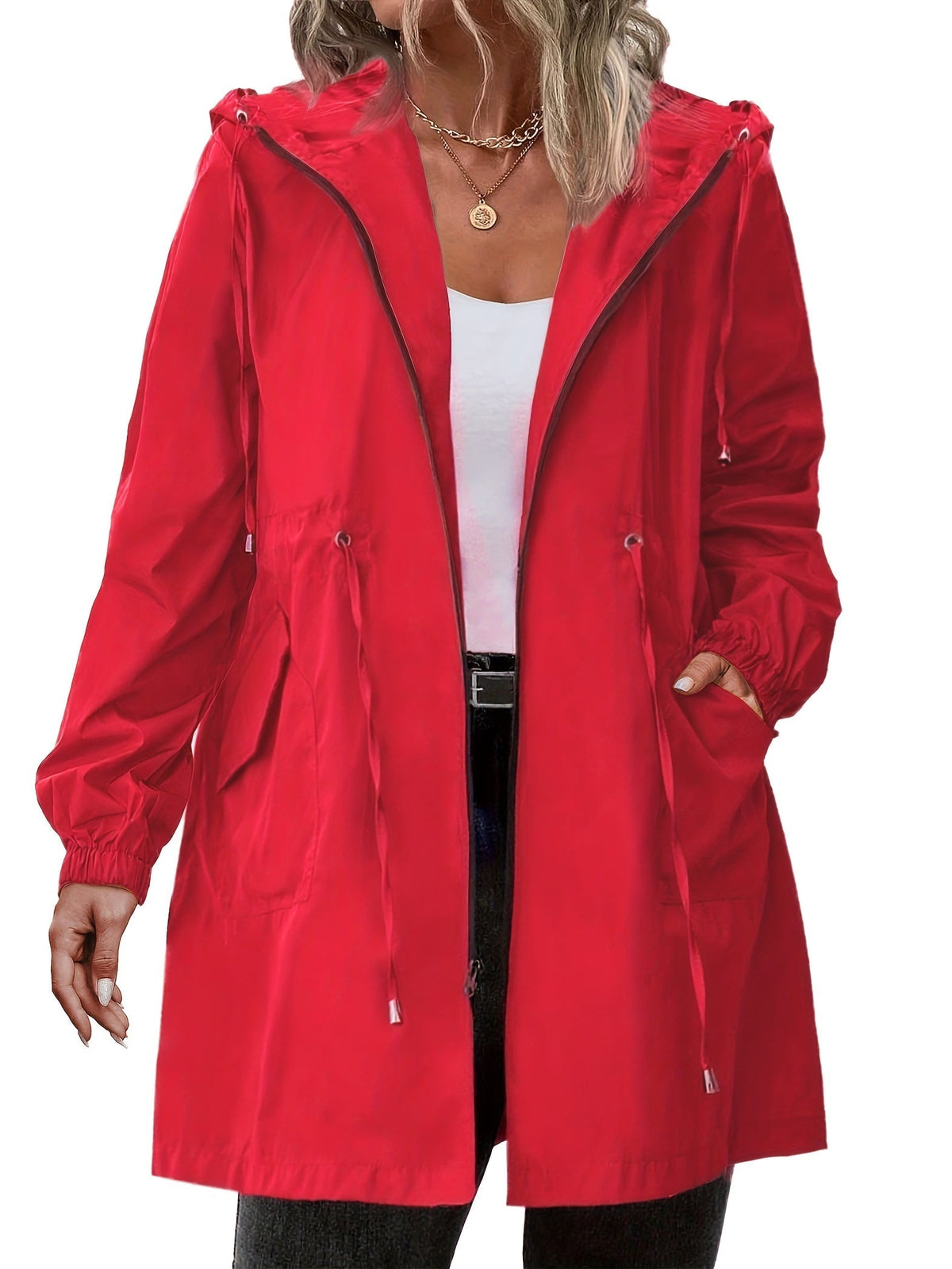 Mimi - Women's Relaxed Jacket with Hood - photo 4