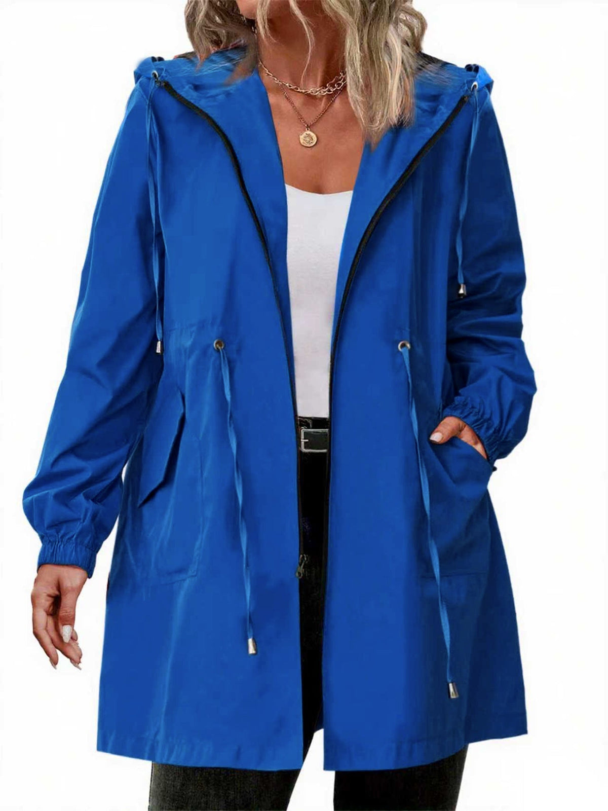 Mimi - Women's Relaxed Jacket with Hood - photo 8