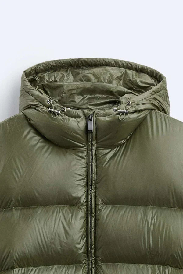 Mina - Women's Puffer Jacket with Hood - photo 5