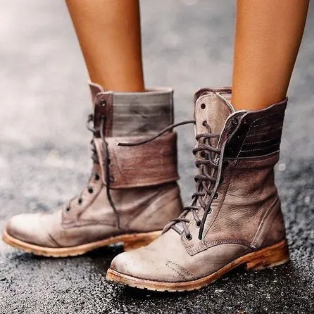 Minnie - Women's Mid-Calf Boots with Turn-Down Cuff - photo 4