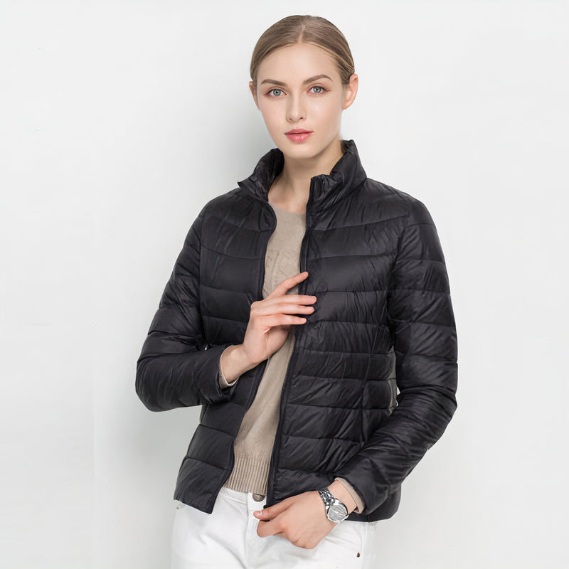Mollie - Women's Puffer Jacket with Stand Collar - photo 1
