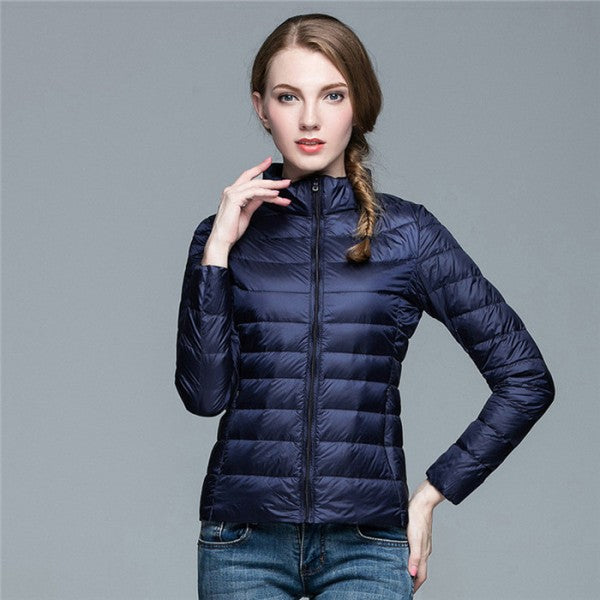 Mollie - Women's Puffer Jacket with Stand Collar - photo 2