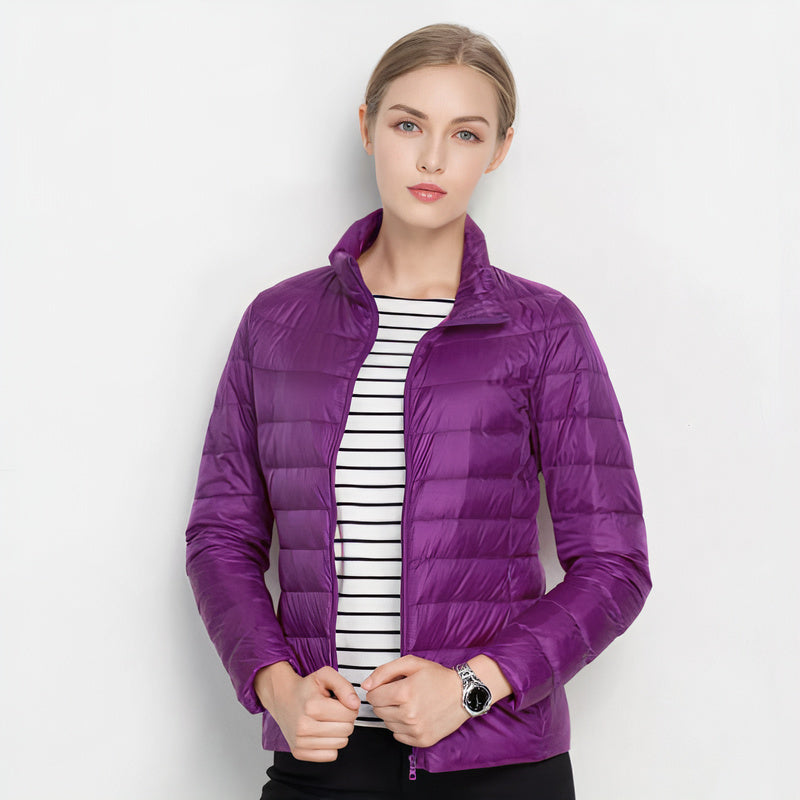 Mollie - Women's Puffer Jacket with Stand Collar - photo 4