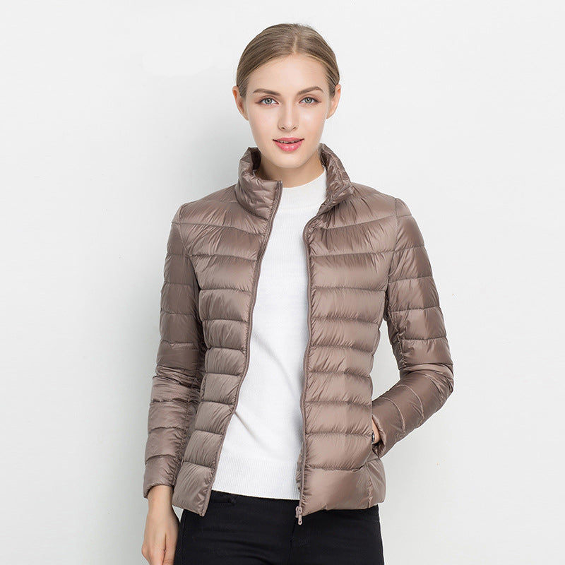 Mollie - Women's Puffer Jacket with Stand Collar - photo 7