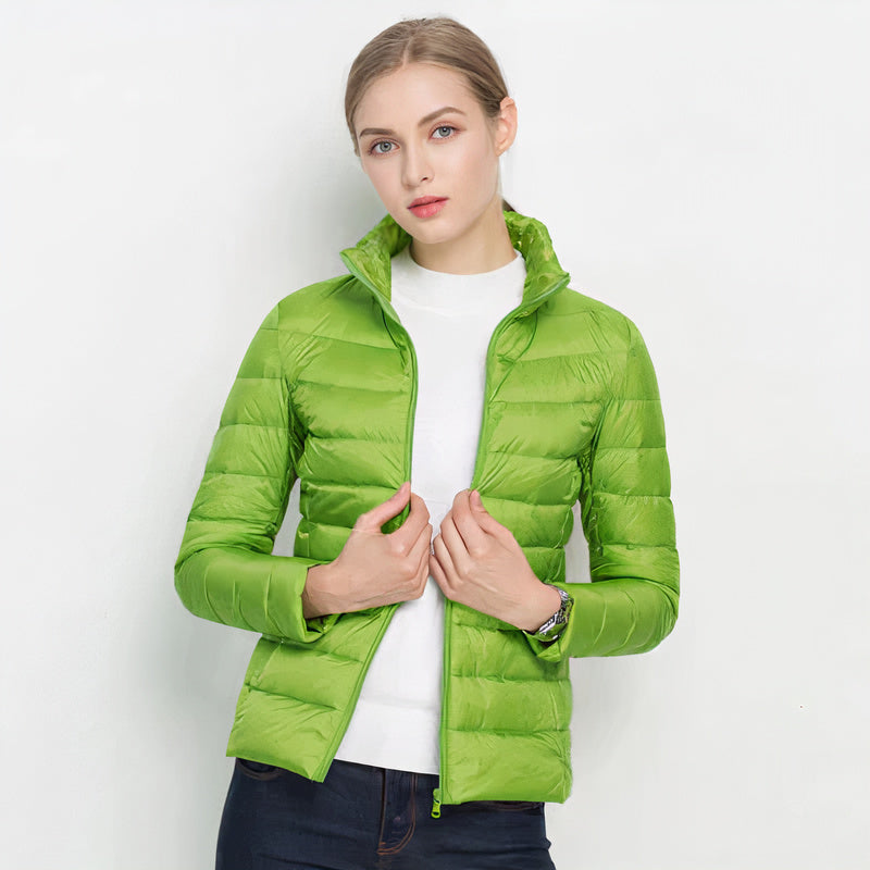 Mollie - Women's Puffer Jacket with Stand Collar - photo 9