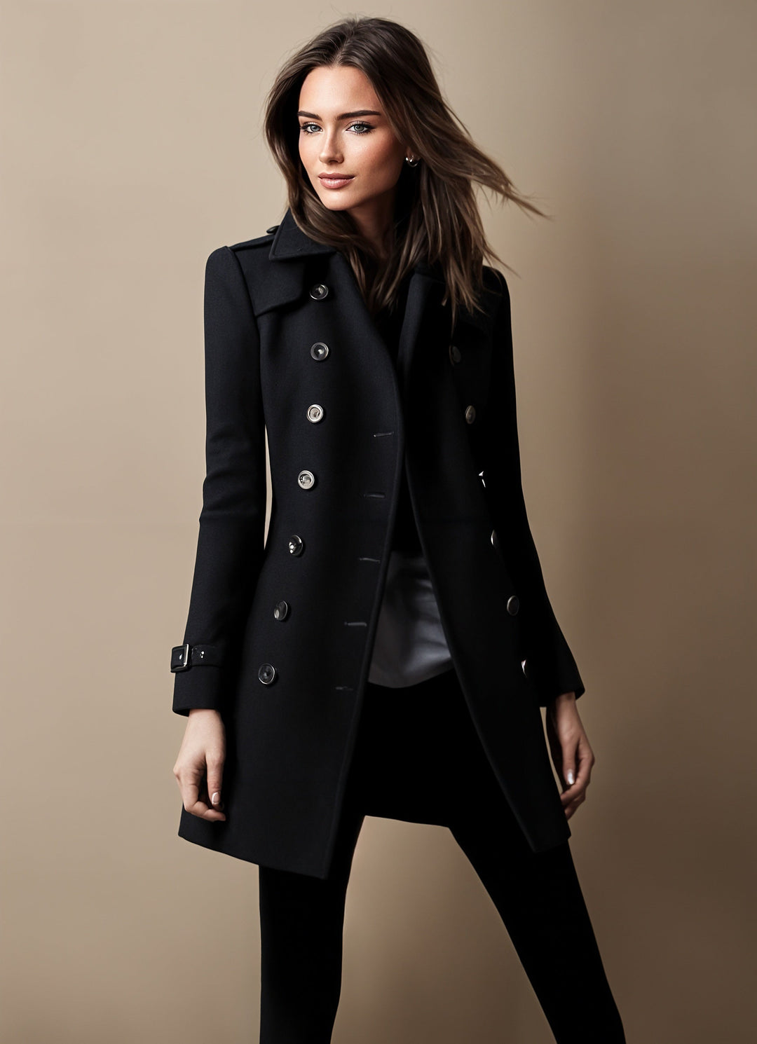 Monica - Women's Double Breasted Winter Coat - photo 3