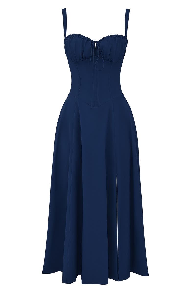 Vestido midi amarillo de corte holgado para mujer, ideal para el uso diario