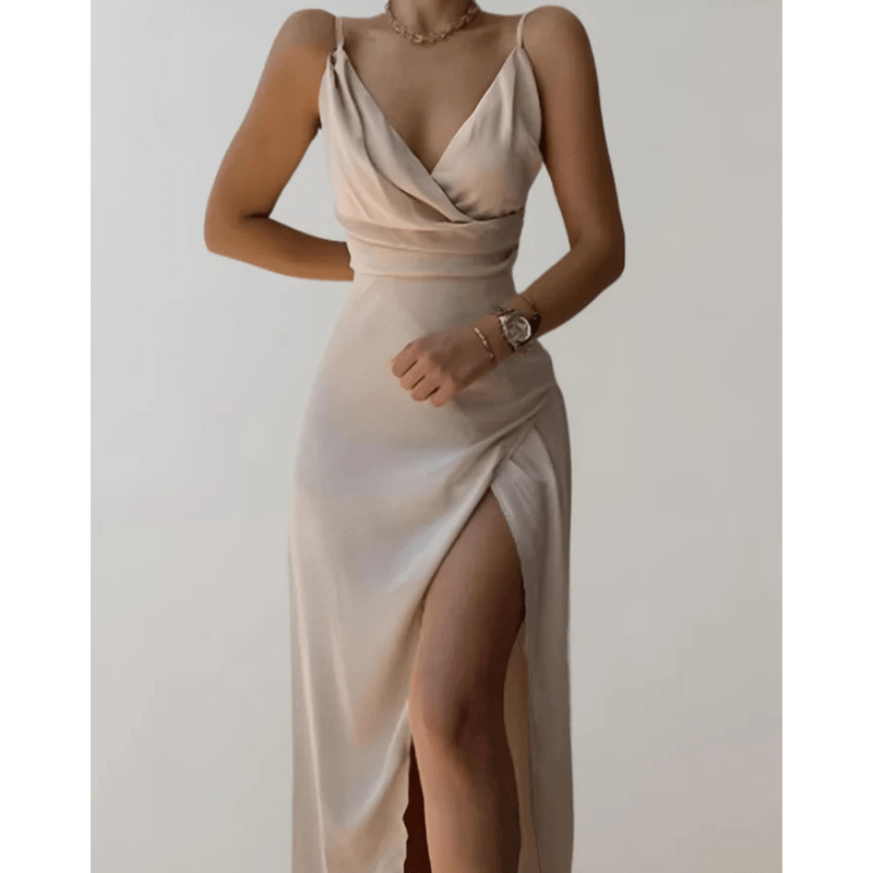 Nia - Women's Maxi Dress with Ruching - photo 1