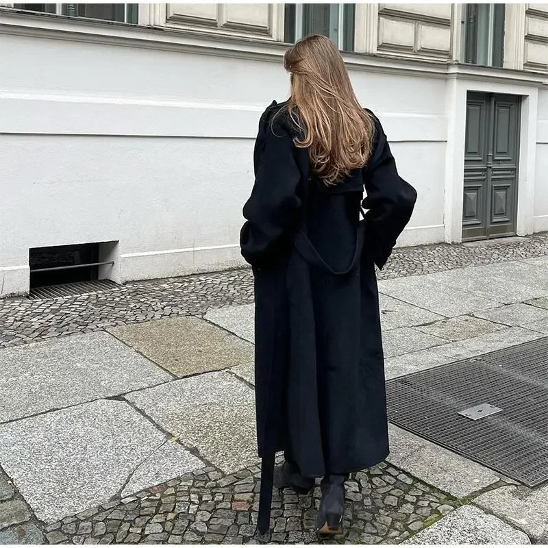 Odalys - Women's Relaxed Coat with Collar - photo 4