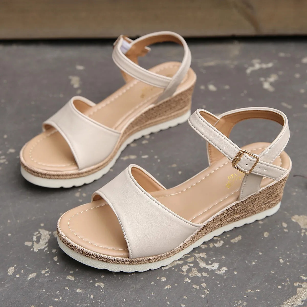 Odalys - Women's Sandals in Espadrille with Flatform Sole - photo 5