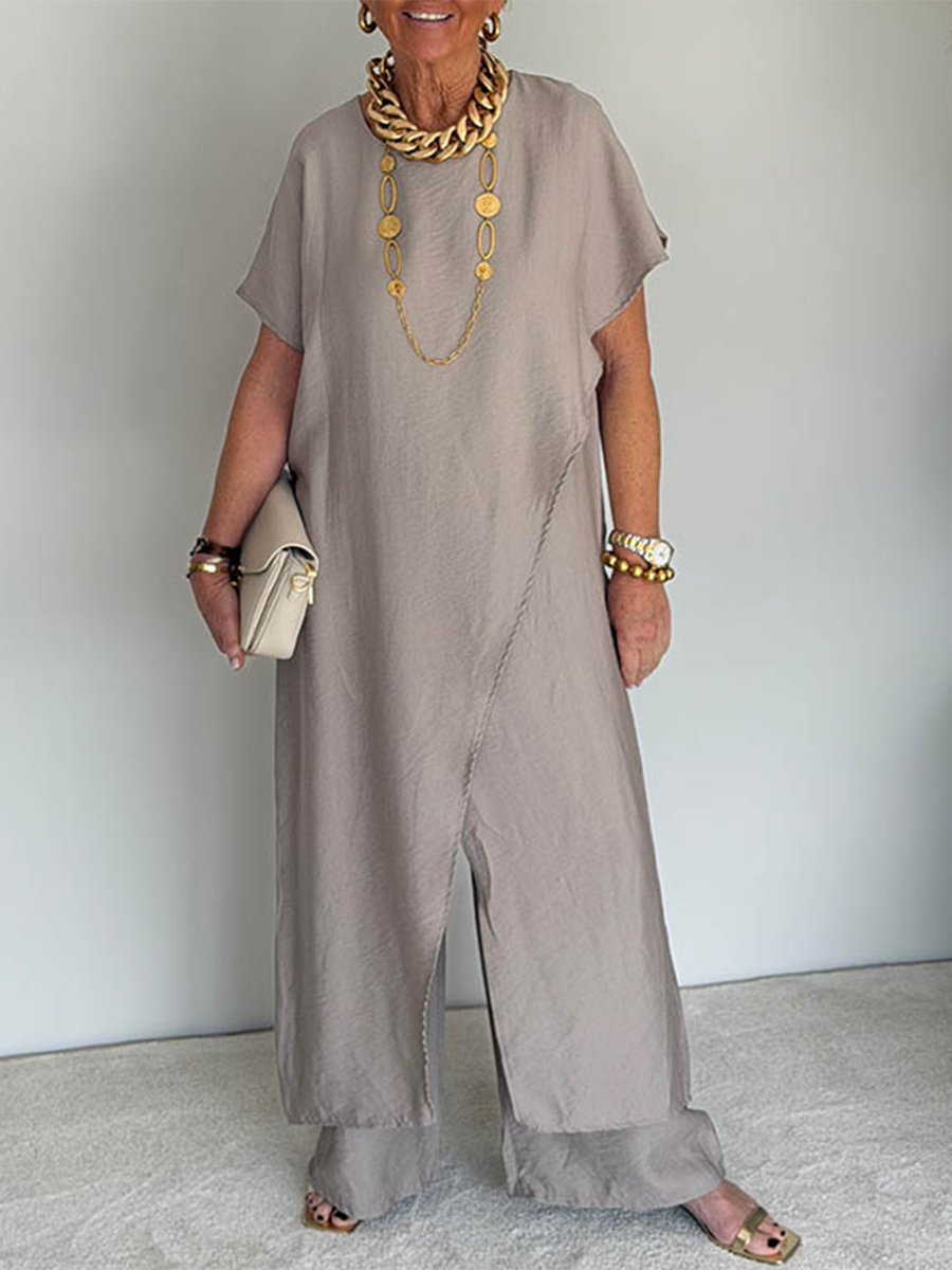 Women's Asymmetric Split Front Dress