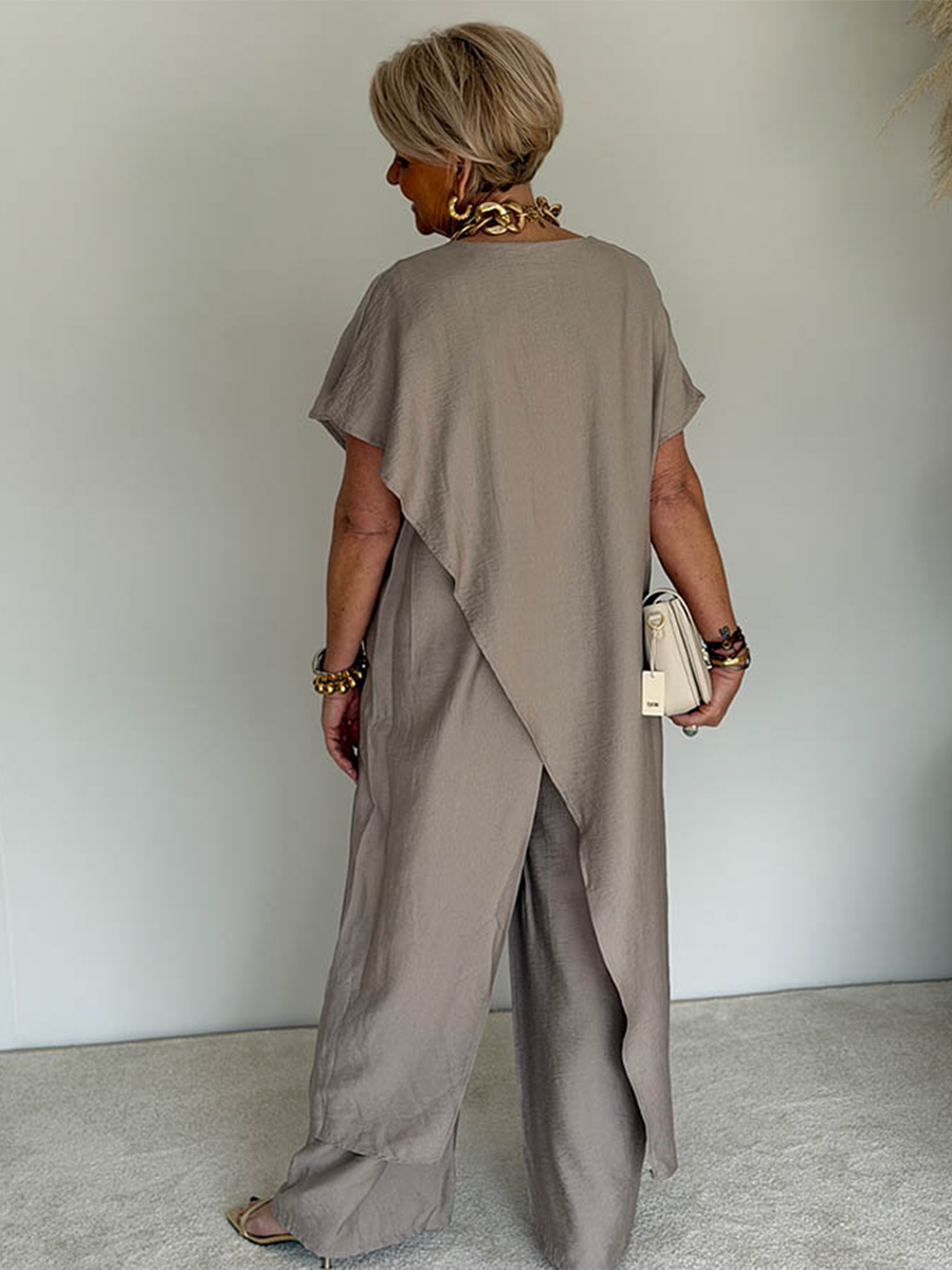 Women's Asymmetric Split Front Dress