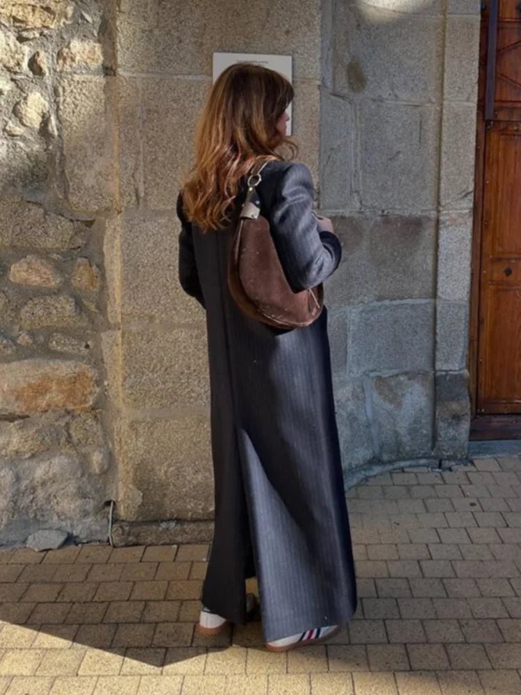 Ottilie - Women's Relaxed Coat with Double-Breasted Front - photo 6