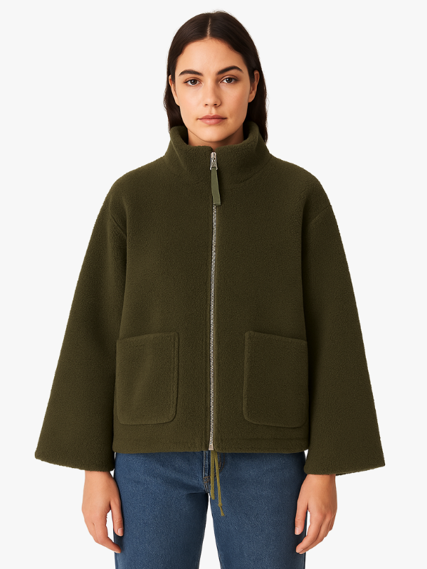 Daphne - Women's Oversized Sherpa Fleece Jacket Ultra-Soft and Stylish for Cold Weather