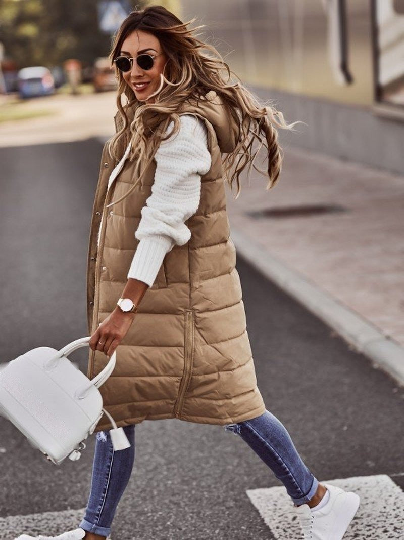 Maxine - Women's Hooded Puffer Vest