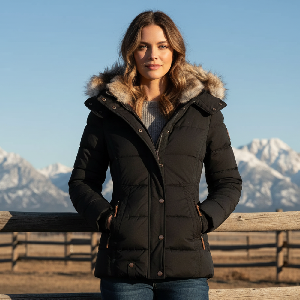 Patricia - Women's Quilted Hooded Winter Jacket - photo 1