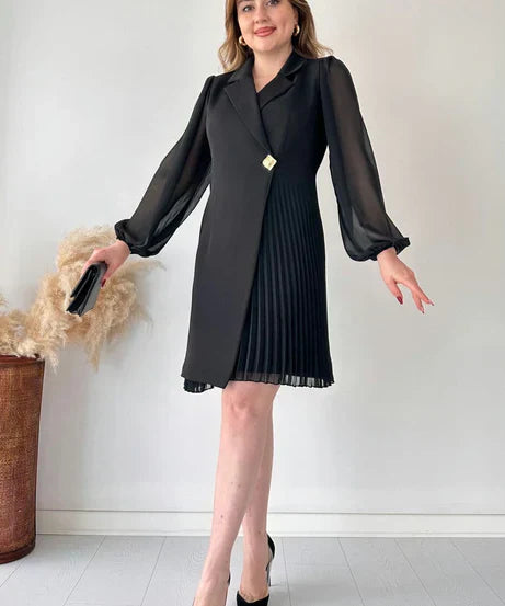 Lauren - Women's Pleated Mini Dress
