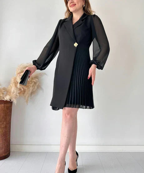 Lauren - Women's Pleated Mini Dress