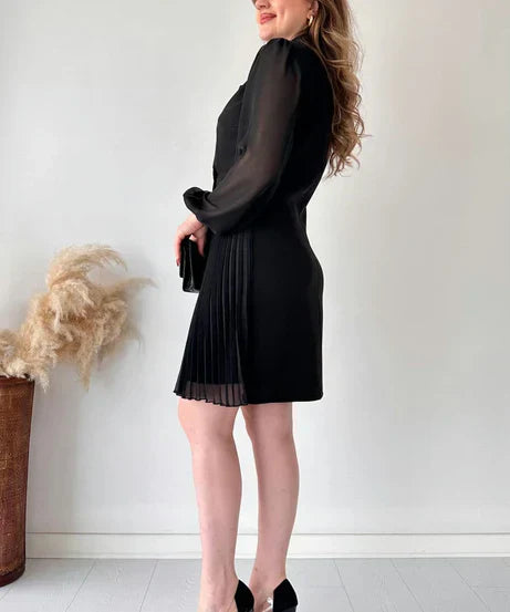 Lauren - Women's Pleated Mini Dress