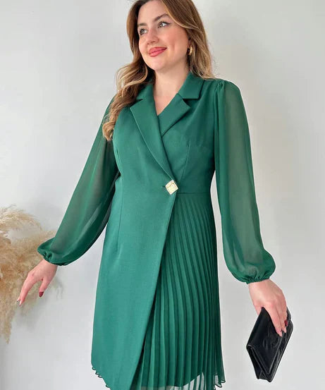Lauren - Women's Pleated Mini Dress