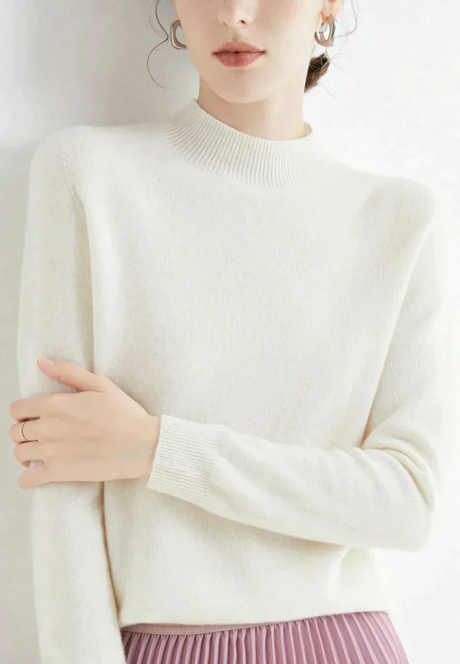 Rachael - Women's Jumper with Roll Neck - photo 2
