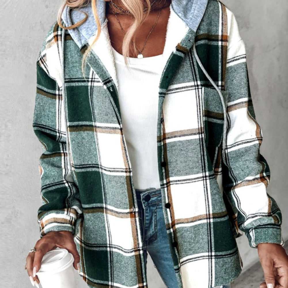 Rayne - Women's Relaxed Jacket with Hood - photo 1