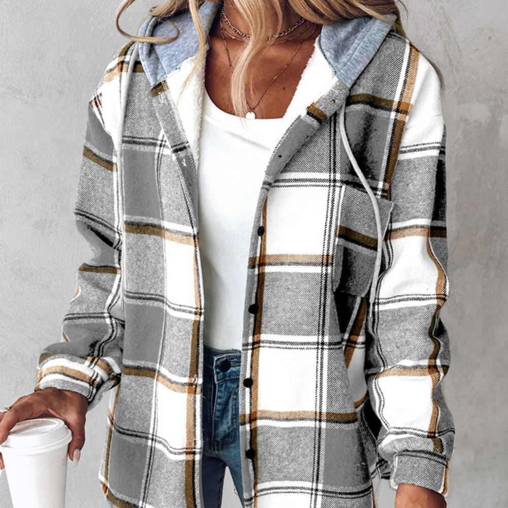 Rayne - Women's Relaxed Jacket with Hood - photo 2