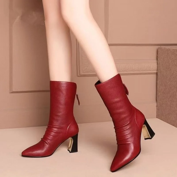 Jasmine - Women's Heeled Ankle Boots