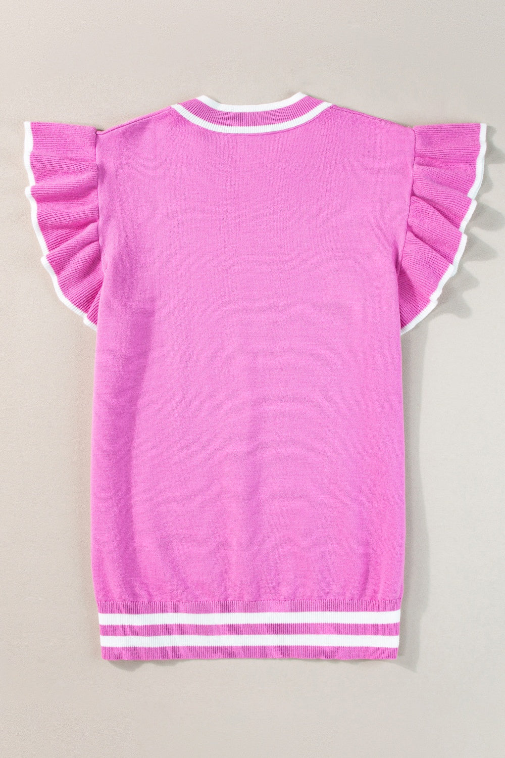 Reeve - Women's Ribbed Jumper with Ruffle Shoulders - photo 1