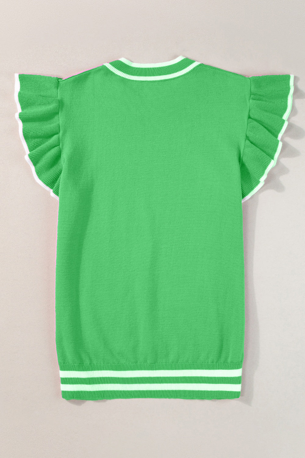 Reeve - Women's Ribbed Jumper with Ruffle Shoulders - photo 8