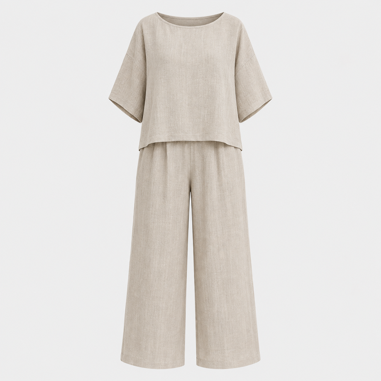 Renata - Women's Relaxed Two-Piece Set with Wide Leg - photo 5