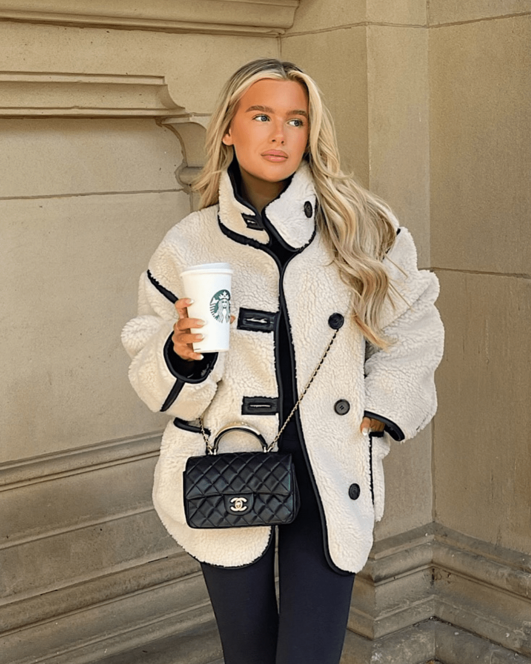 Rina - Women's Wrap Jacket in Fleece Lining - photo 1