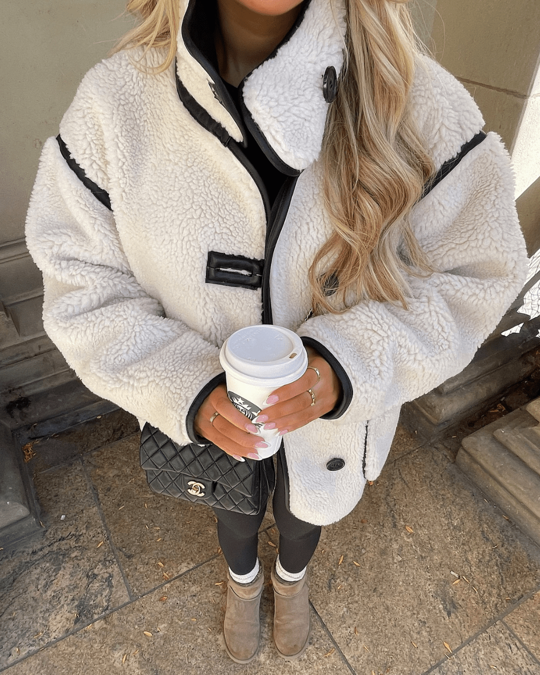 Rina - Women's Wrap Jacket in Fleece Lining - photo 3