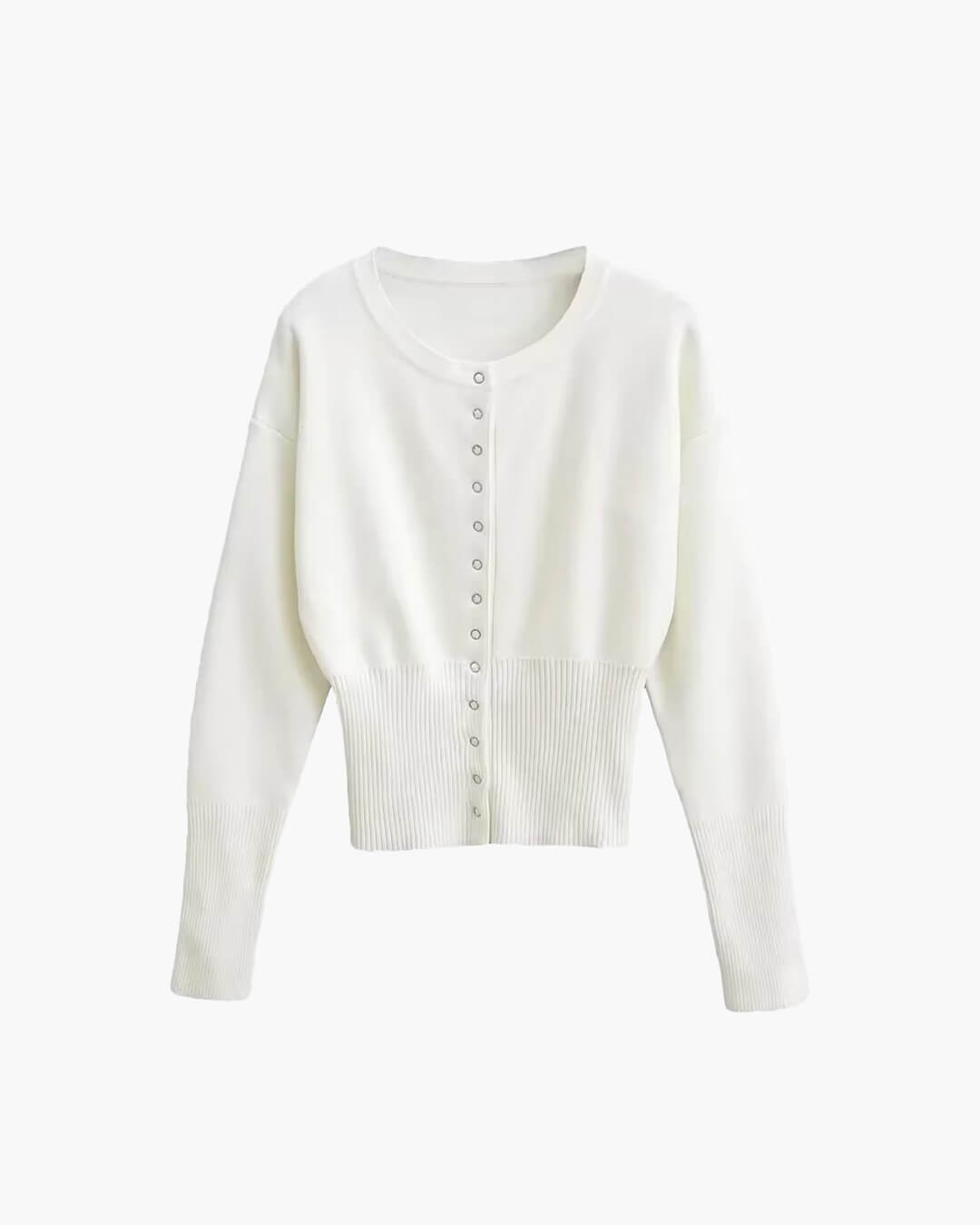 Rosa - Women's Cardigan in Knit with Button Front - photo 4