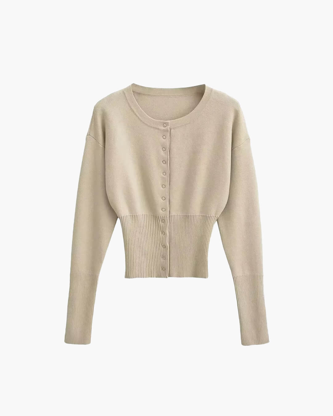 Rosa - Women's Cardigan in Knit with Button Front - photo 8