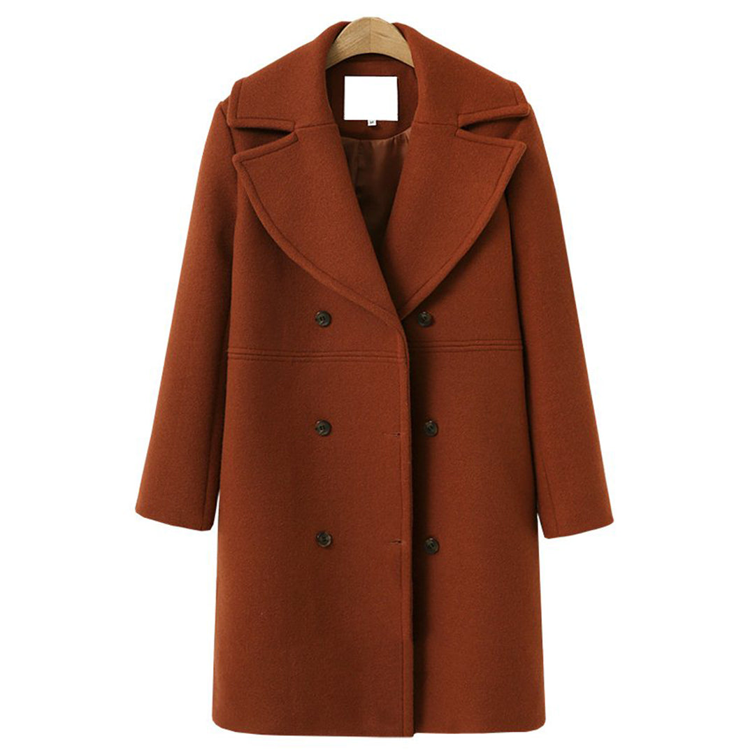 Rosalie-Mae - Women's Relaxed Coat with Button Front - photo 10