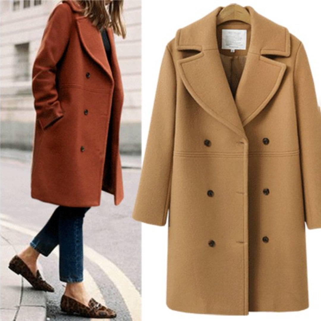 Rosalie-Mae - Women's Relaxed Coat with Button Front - photo 3
