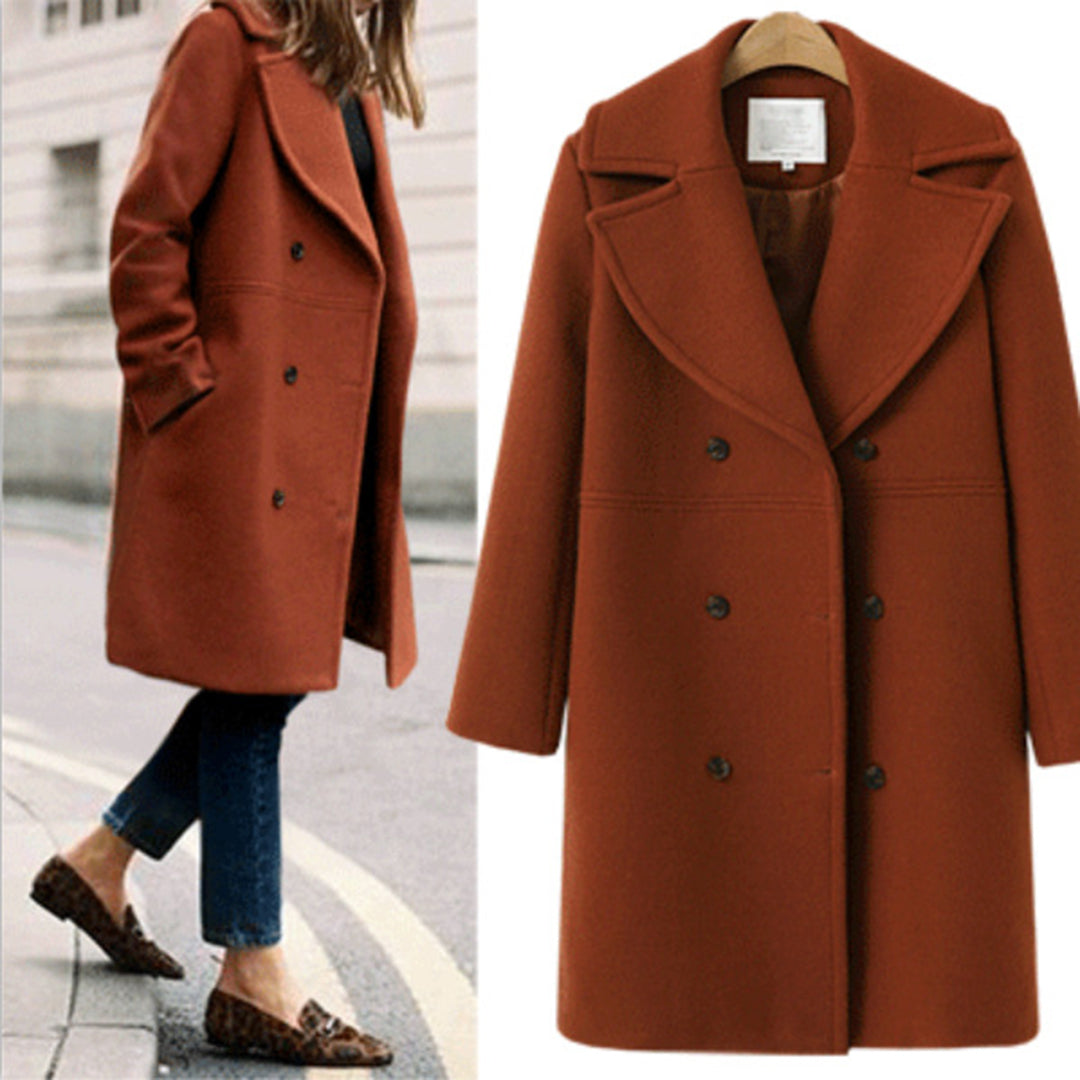 Rosalie-Mae - Women's Relaxed Coat with Button Front - photo 4