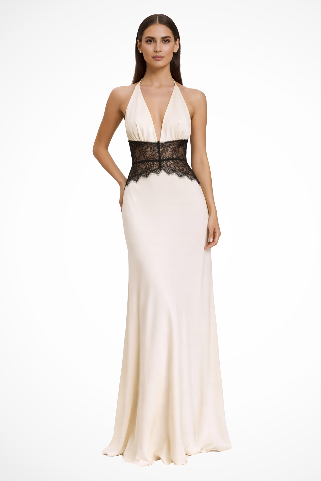 Rosamund - Women's Halter Backless Maxi Dress - photo 7
