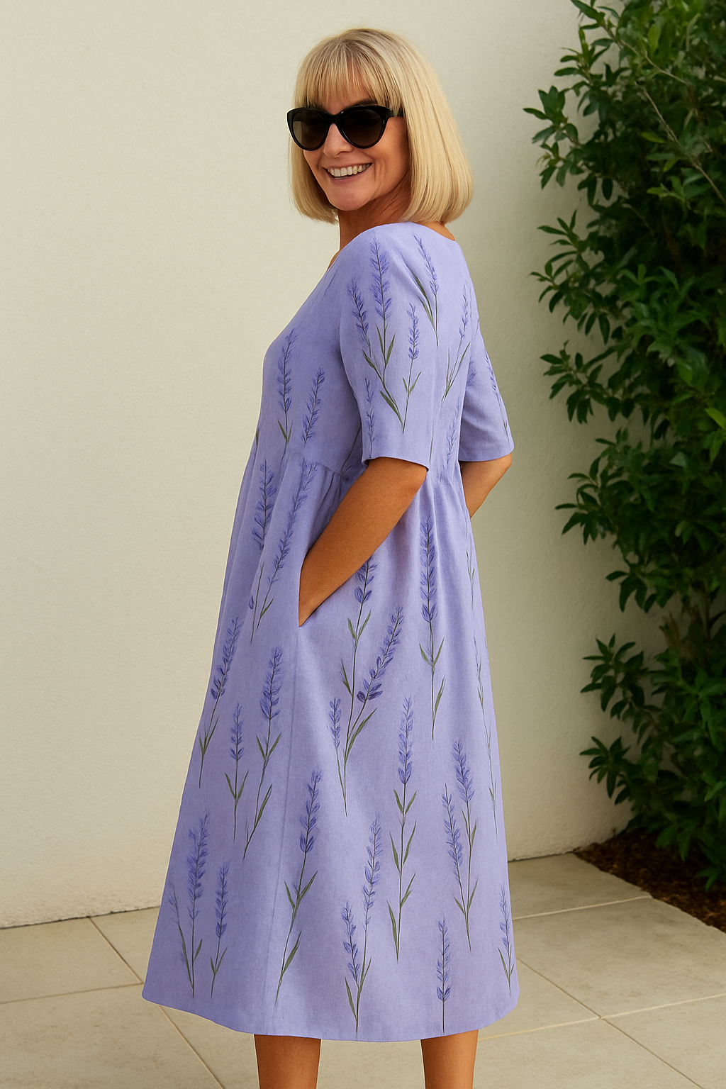 Rosanna - Women's Relaxed Floral Midi Dress - photo 4