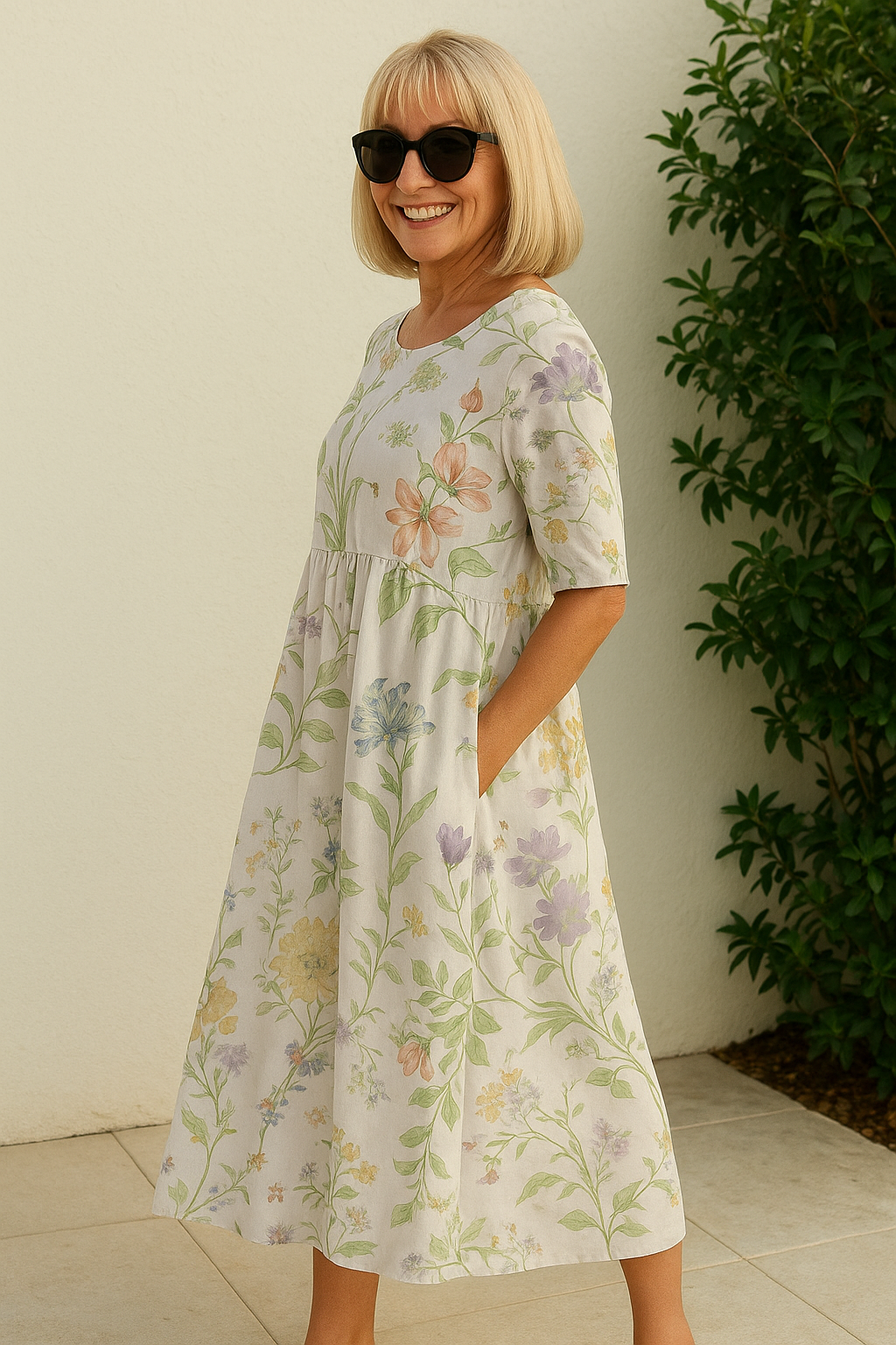 Rosanna - Women's Relaxed Floral Midi Dress - photo 5
