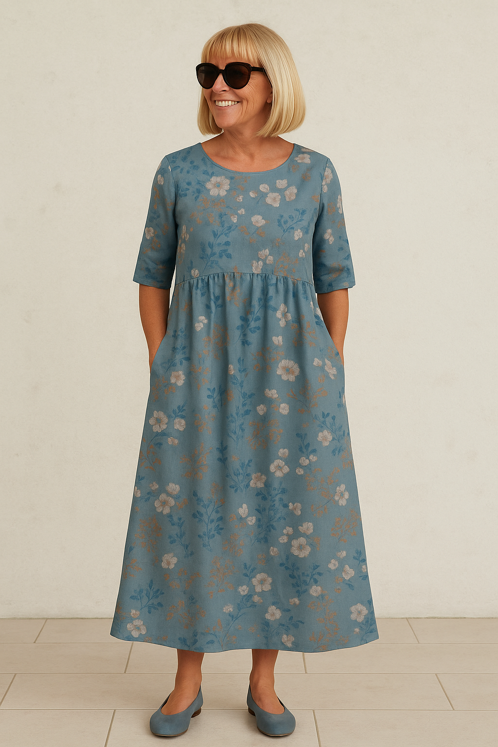 Rosanna - Women's Relaxed Floral Midi Dress - photo 6