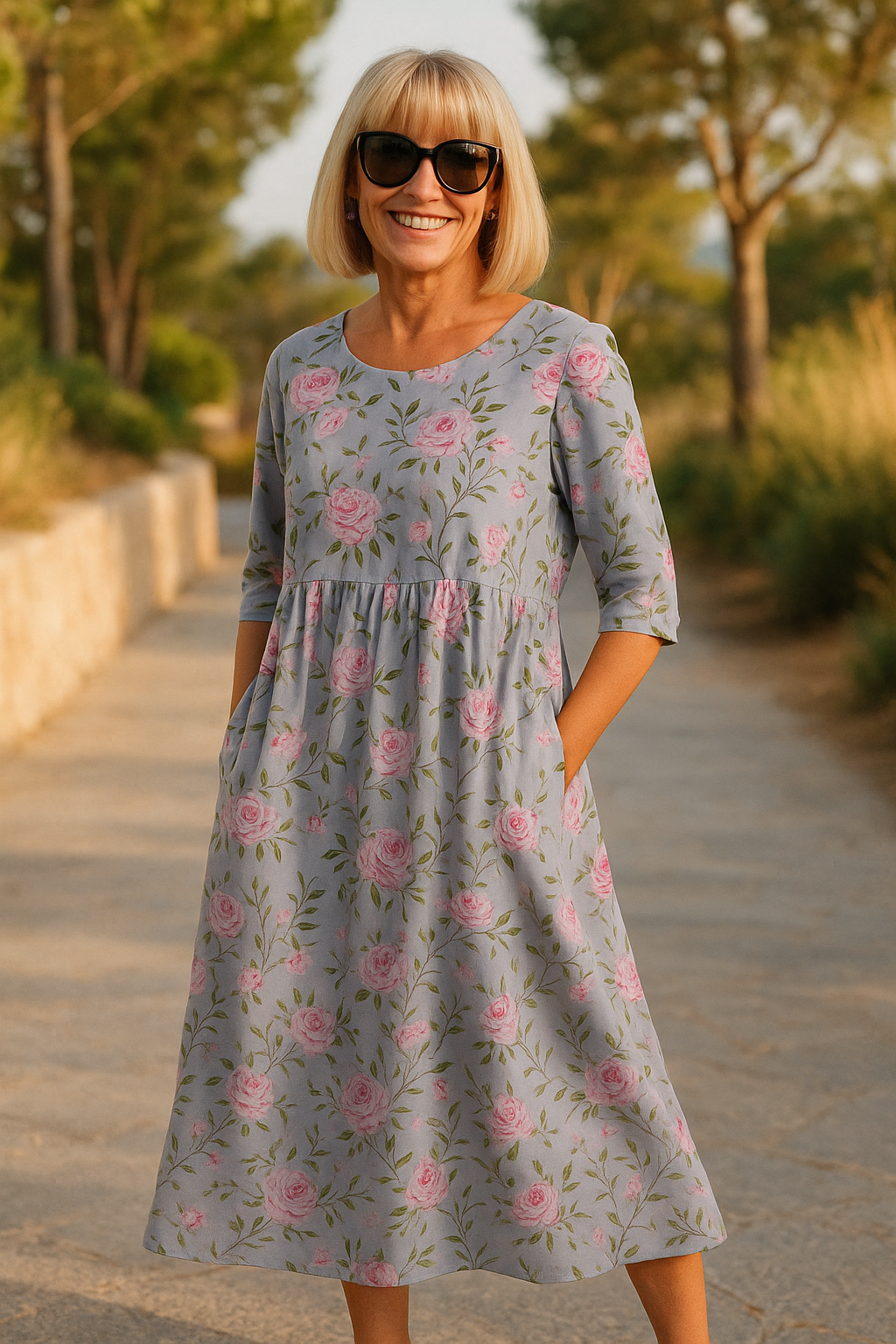 Rosanna - Women's Relaxed Floral Midi Dress - photo 7