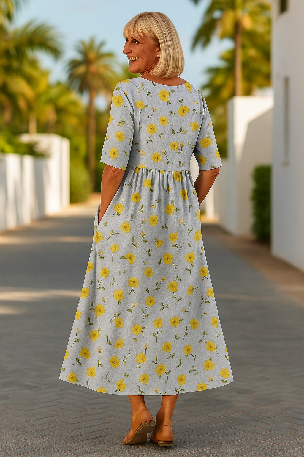 Rosanna - Women's Relaxed Floral Midi Dress - photo 8