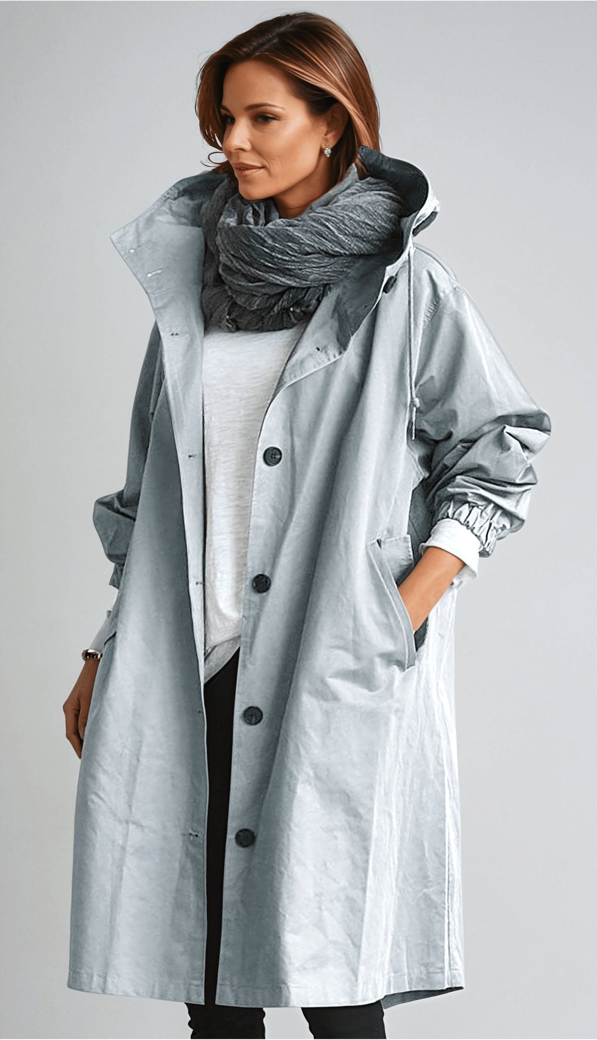 Roxie - Women's Casual Long Hooded Coat - photo 1